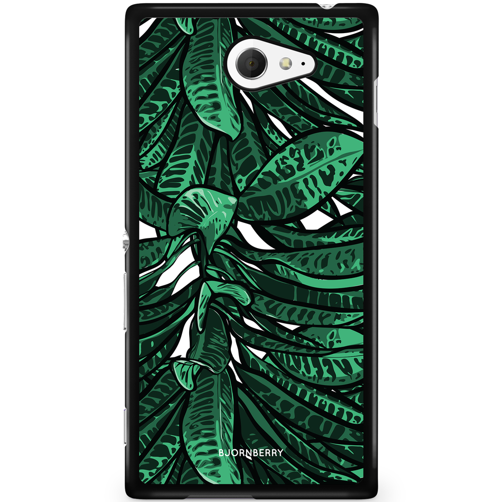 Sony Xperia M2 Aqua Case - Tropical Leaves
