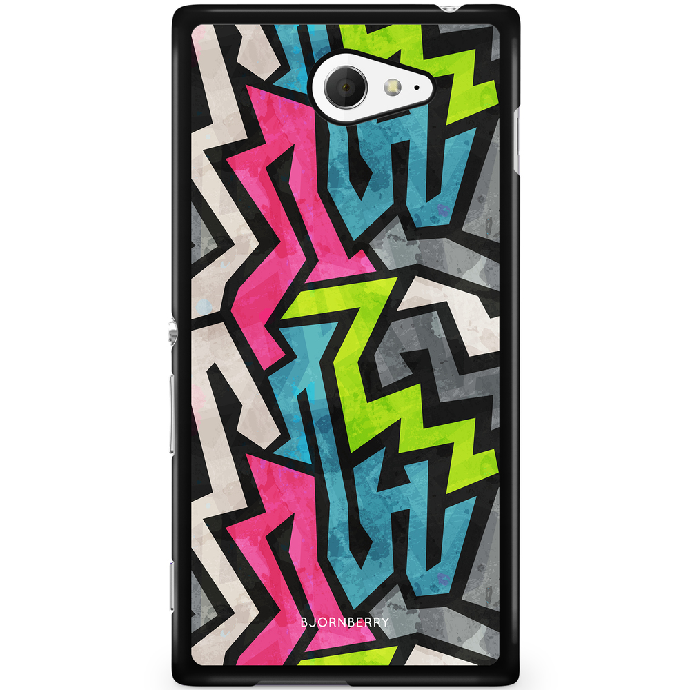 Sony Xperia M2 Aqua Case - Grunge Graffiti