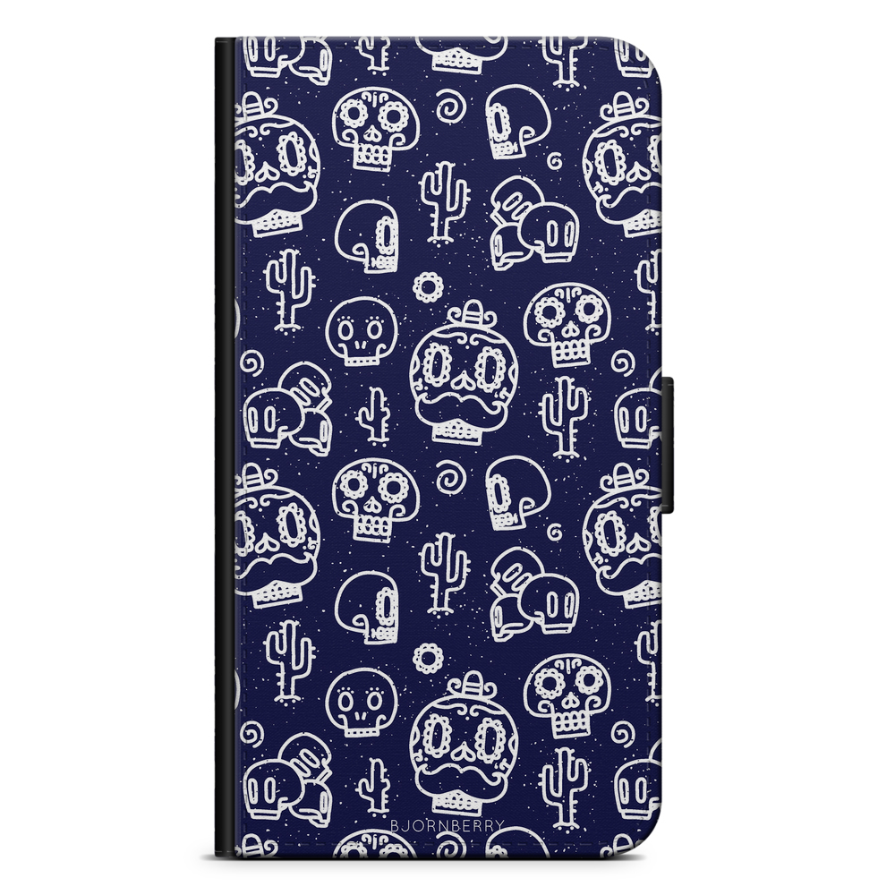 Sony Xperia X Performance Wallet Case - Oldschool Skulls