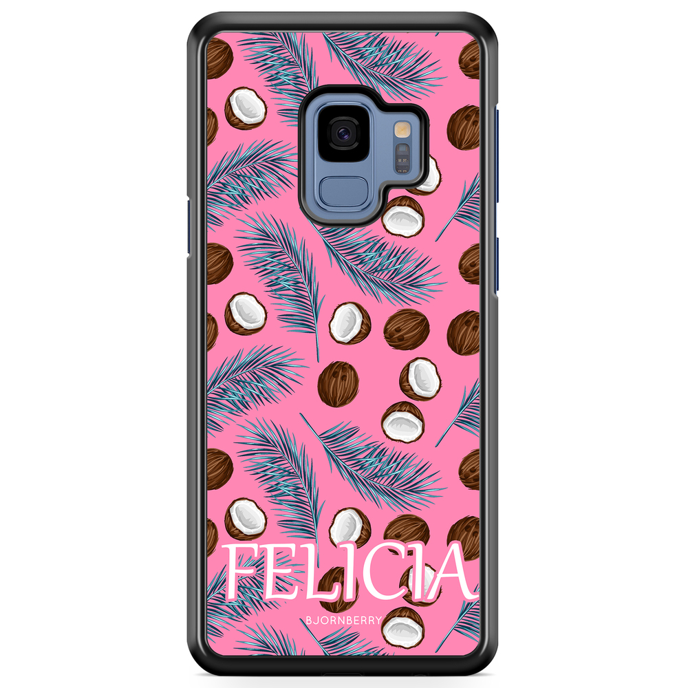 Samsung Galaxy S9 Case Custom - Tropical Namn