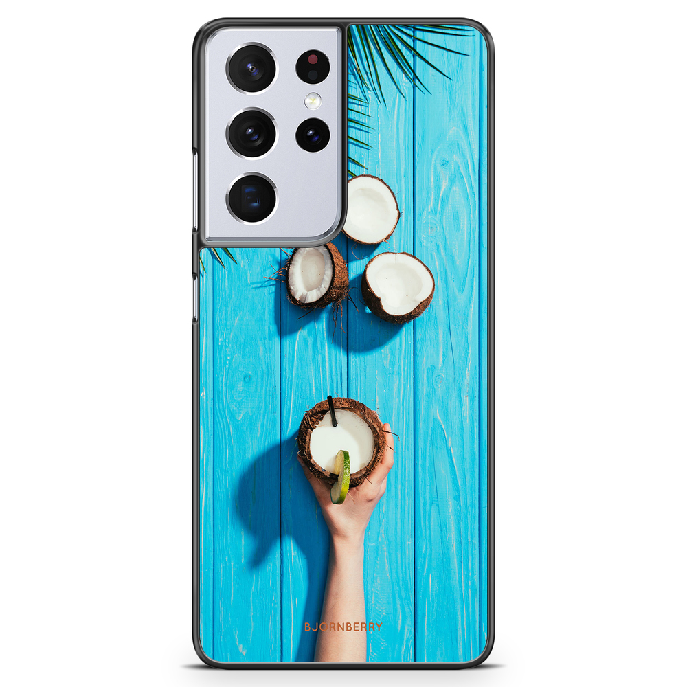 Samsung Galaxy S21 Ultra Case - Coconut Drink