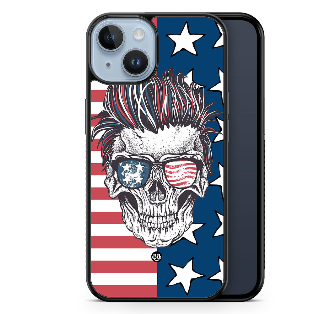 iPhone 14 Plus Case - USA Skull