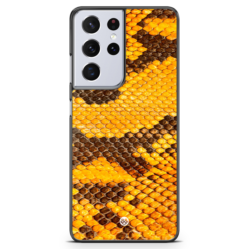 Samsung Galaxy S21 Ultra Case - Yellow Snake