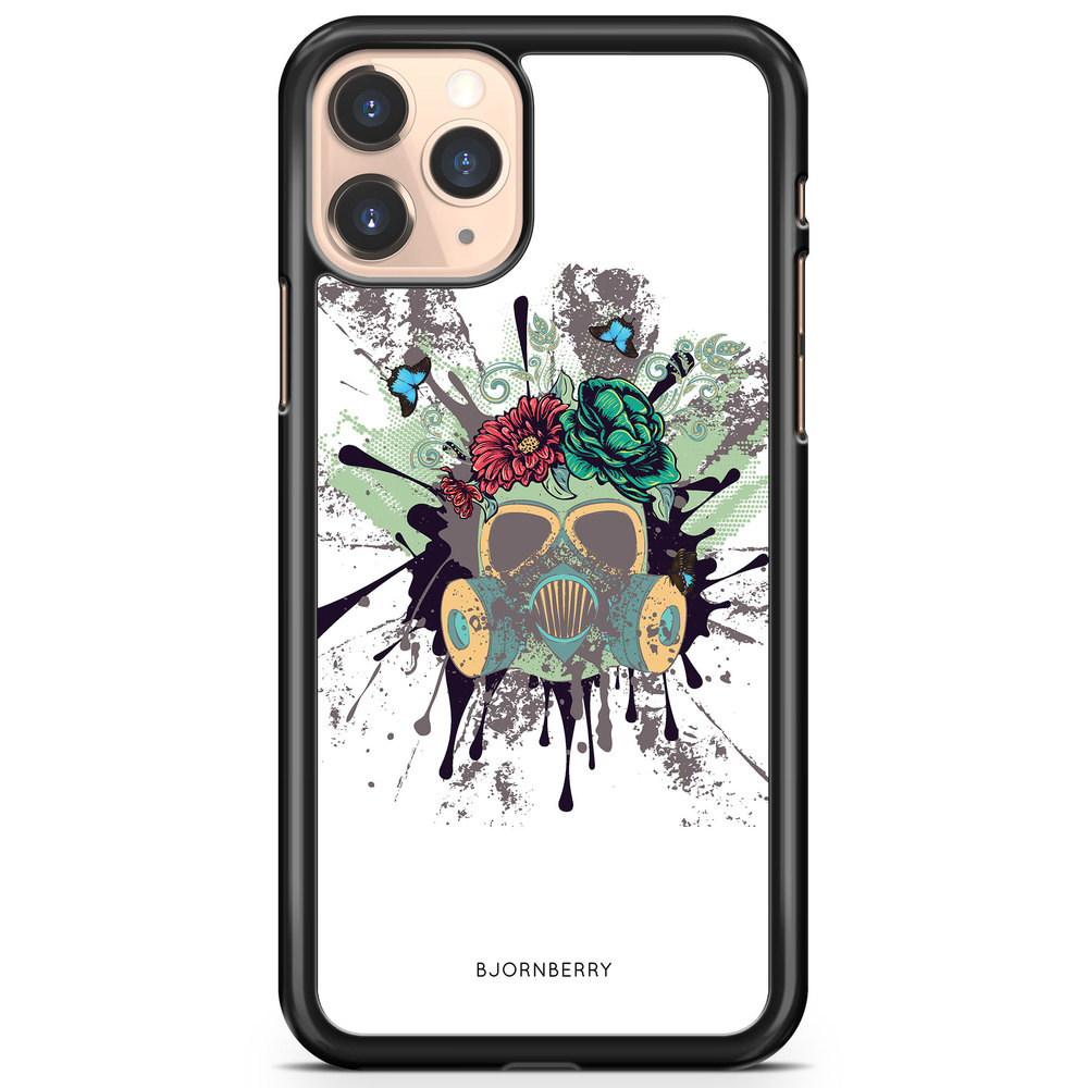 iPhone 11 Pro Max Case - Gas Mask Flowers