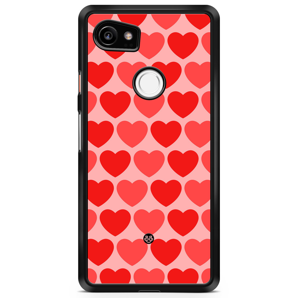 Google Pixel 2 XL Case - Red Hearts