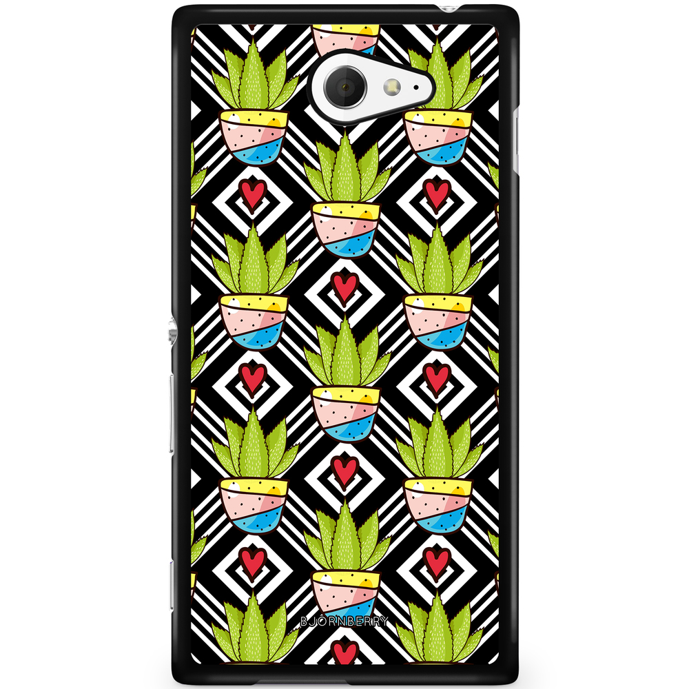 Sony Xperia M2 Aqua Case - Cactus Pattern