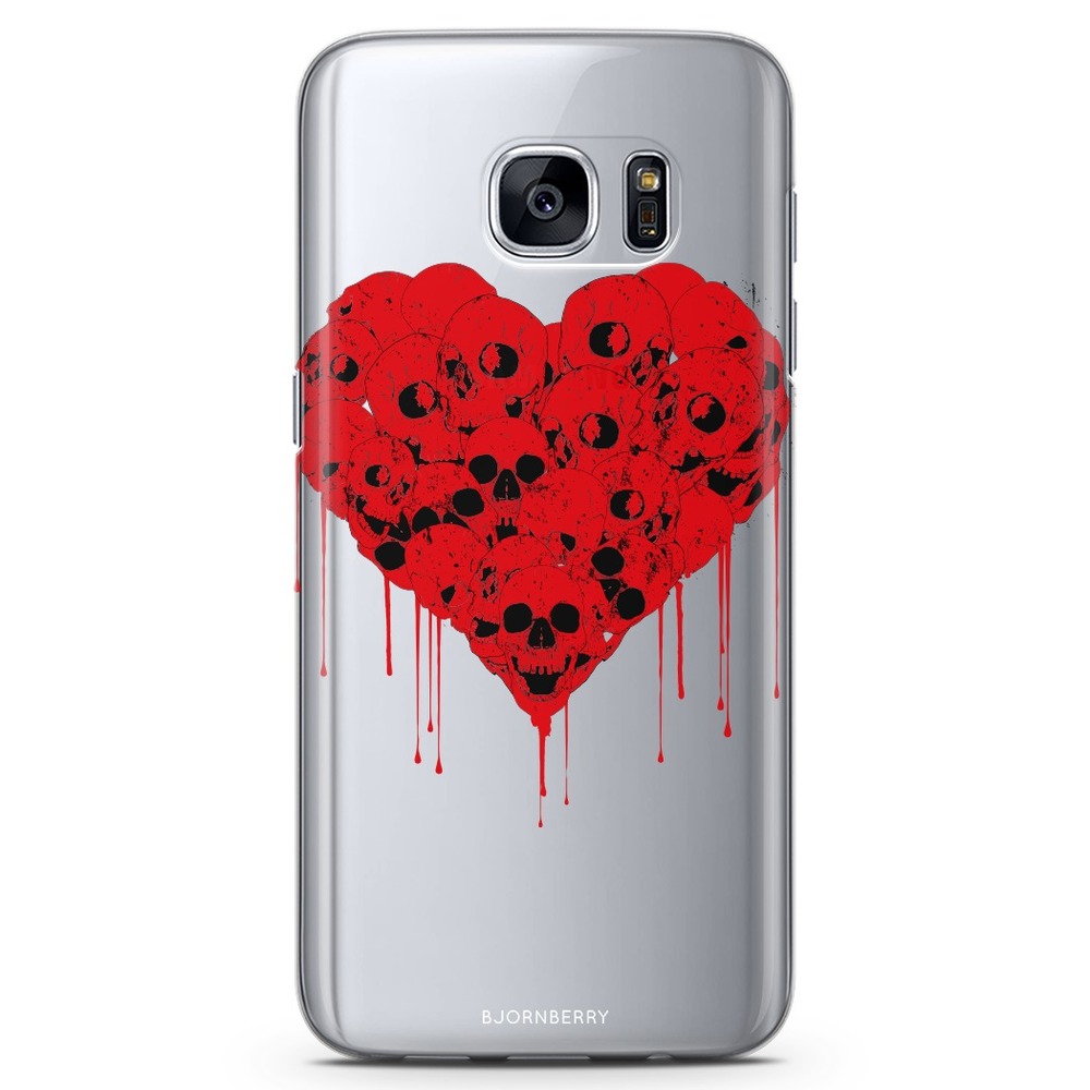 Samsung Galaxy S6 TPU Case - Skull Heart