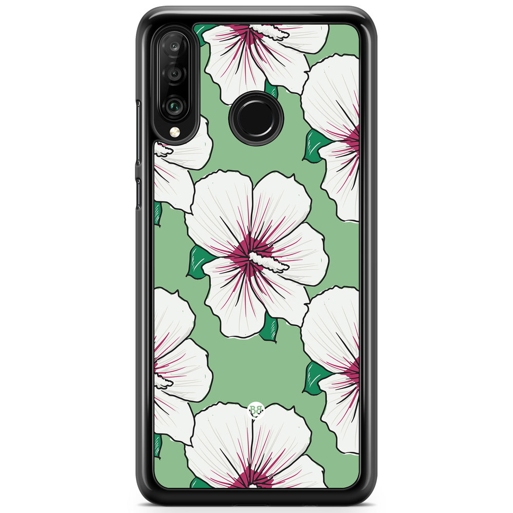 Huawei P30 Lite Case - Creamy White Flowers