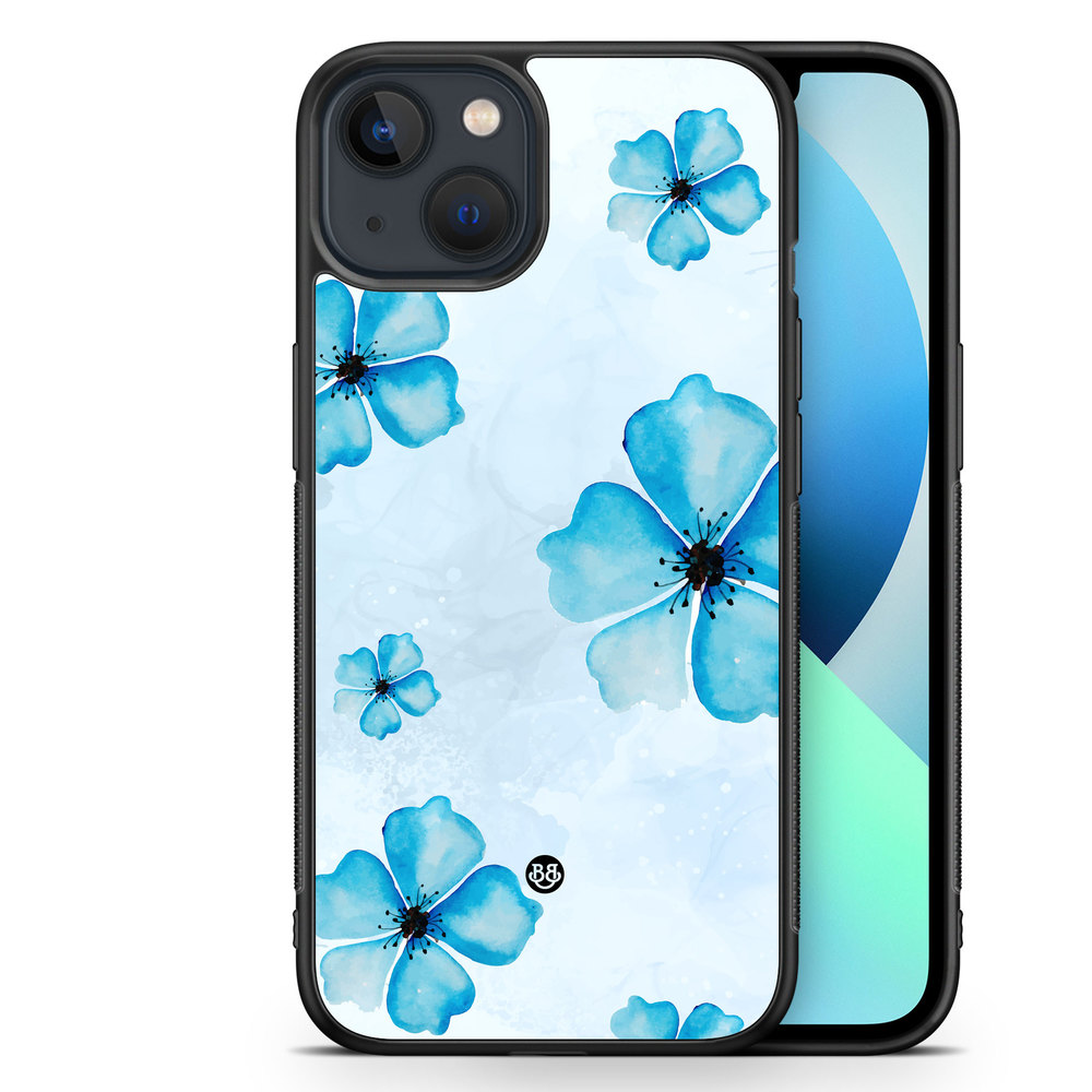 iPhone 13 Mini Case - WILD BLOOM - Blue Bloom