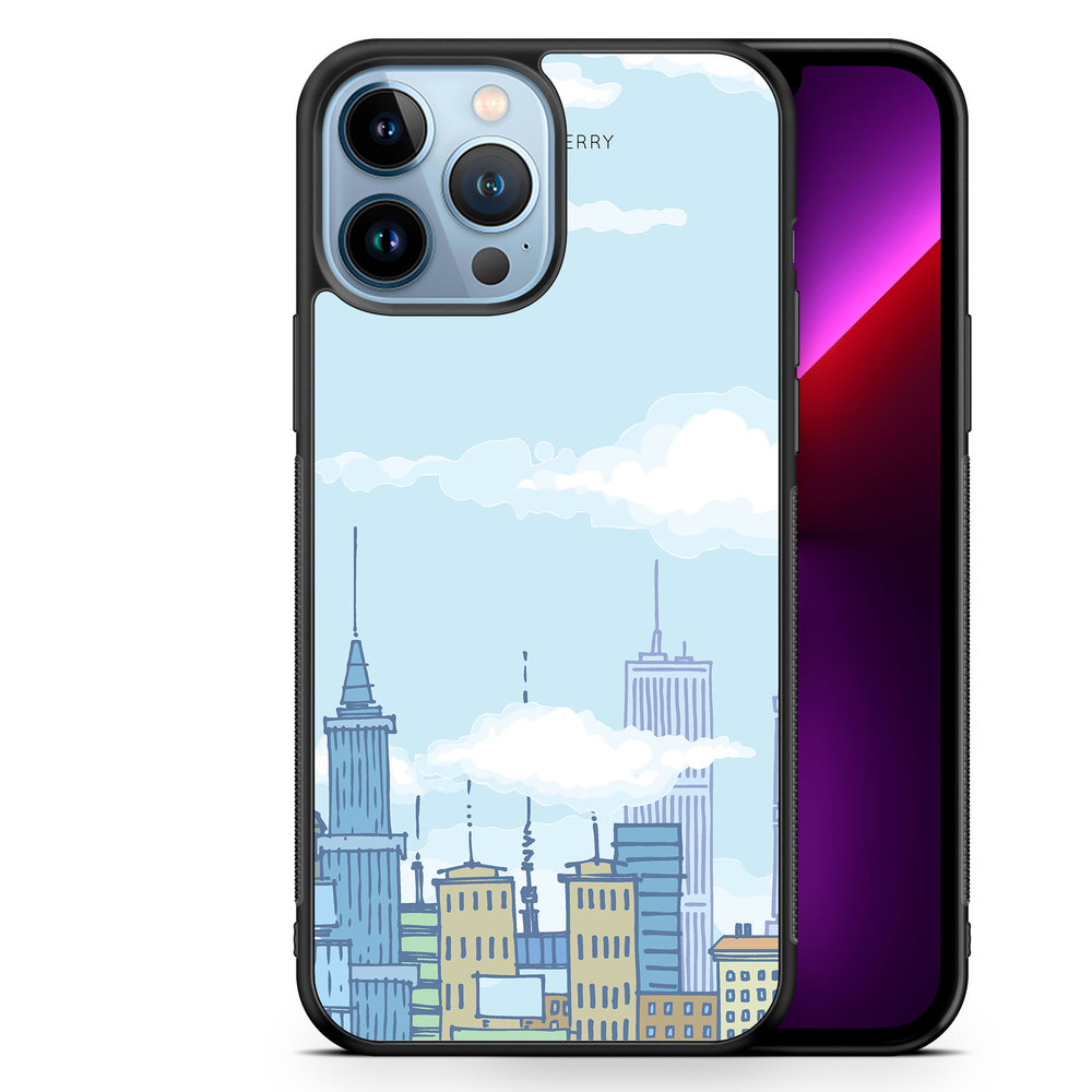 iPhone 13 Pro Max Case - Cartoon Skyline