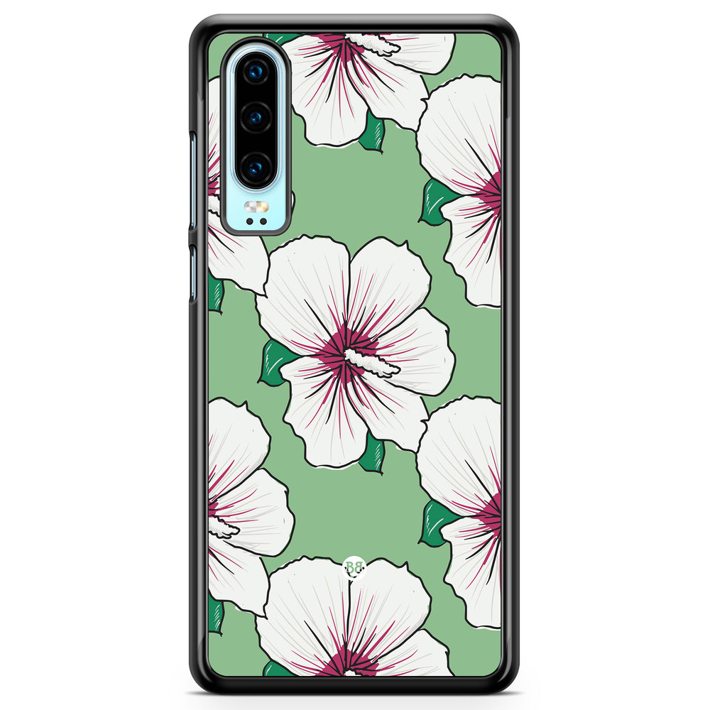 Huawei P30 Case - Creamy White Flowers