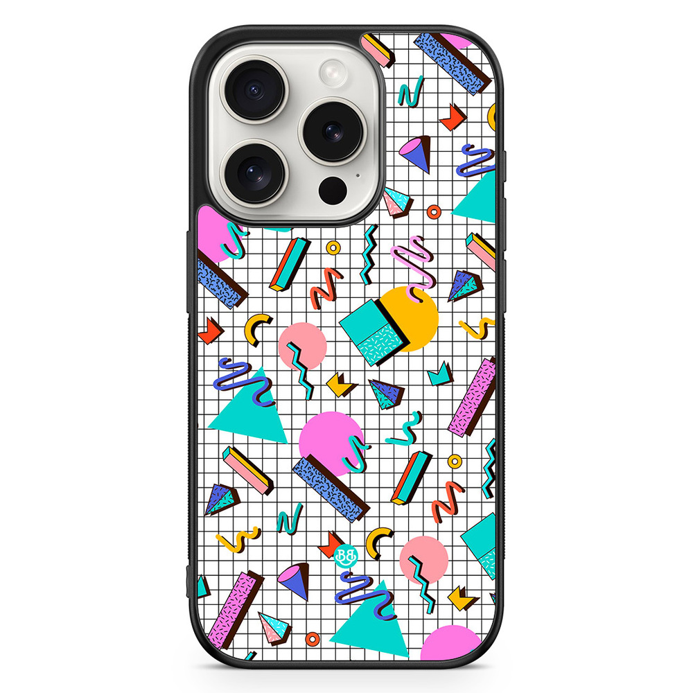 iPhone 15 Pro Case - 80s Pattern