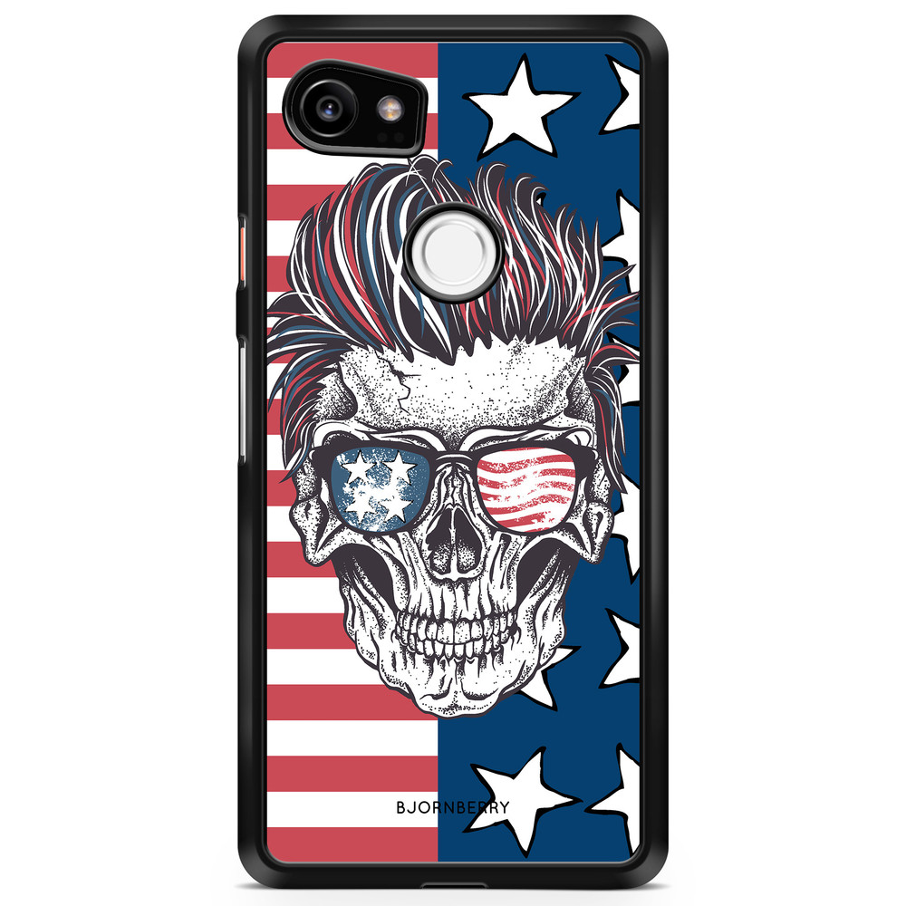 Google Pixel 2 XL Case - USA Skull