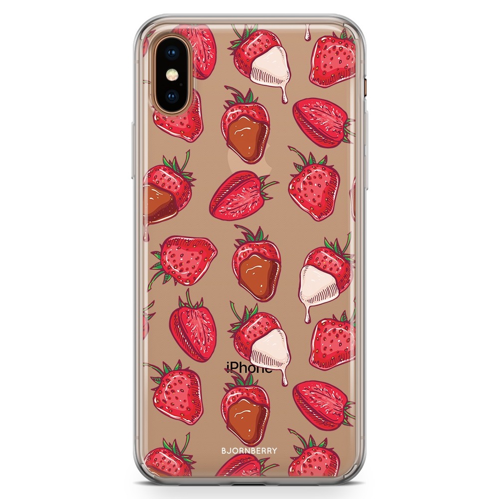 iPhone Xs Max Fashion Case - Strawberry Chocolate