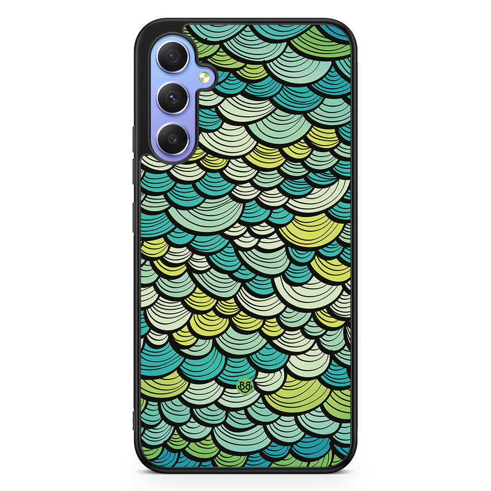Samsung Galaxy A34 5G Case - Green Mermaid Scales