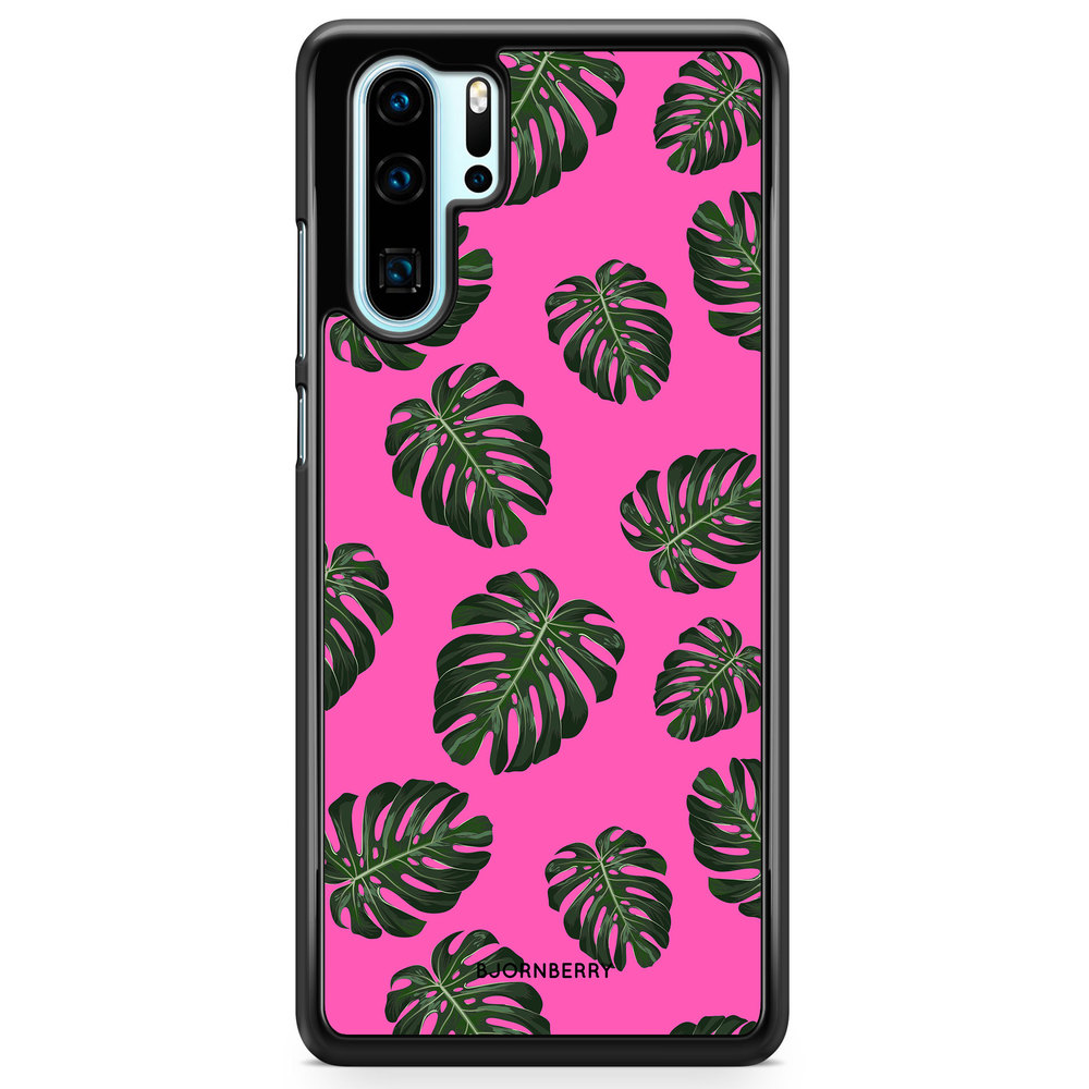 Huawei P30 Pro Case - Monstera Pink