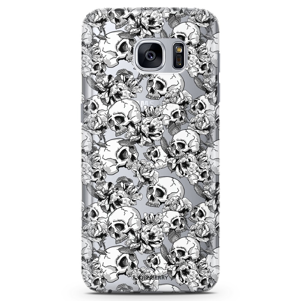 Samsung Galaxy S6 TPU Case - Skull & Roses