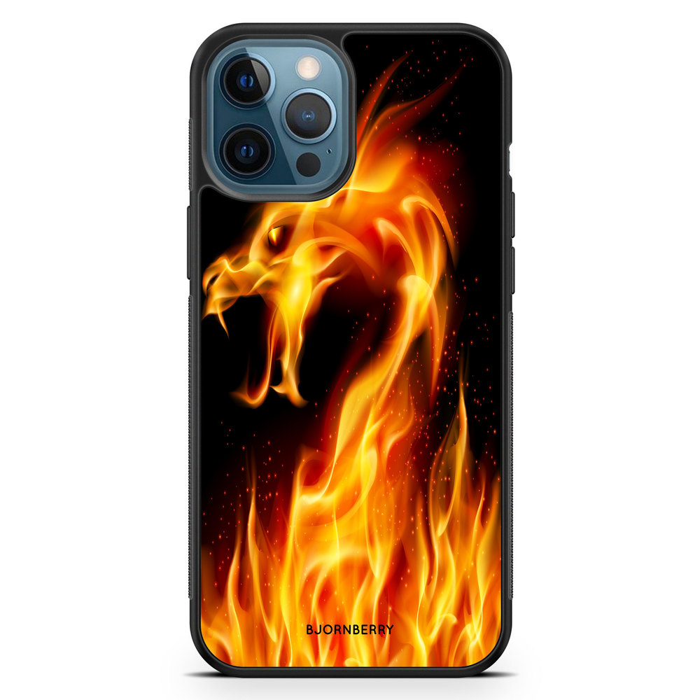 iPhone 12 Pro Case - Flames Dragon
