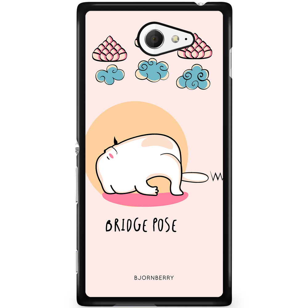 Sony Xperia M2 Aqua Case - Yoga Cat Bridge Pose