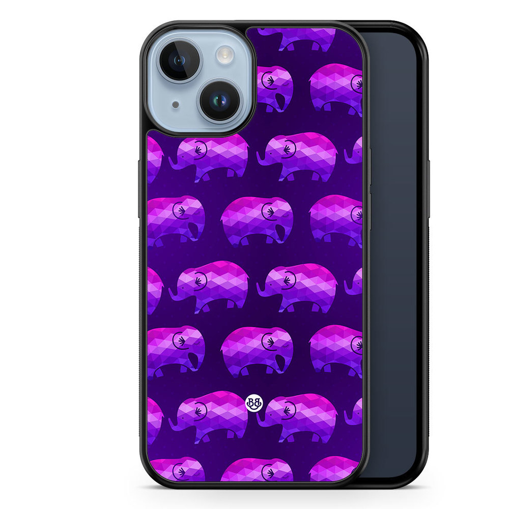 iPhone 14 Plus Case - Purple Elephants