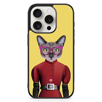 iPhone 15 Pro Skal - Hipsterkatt