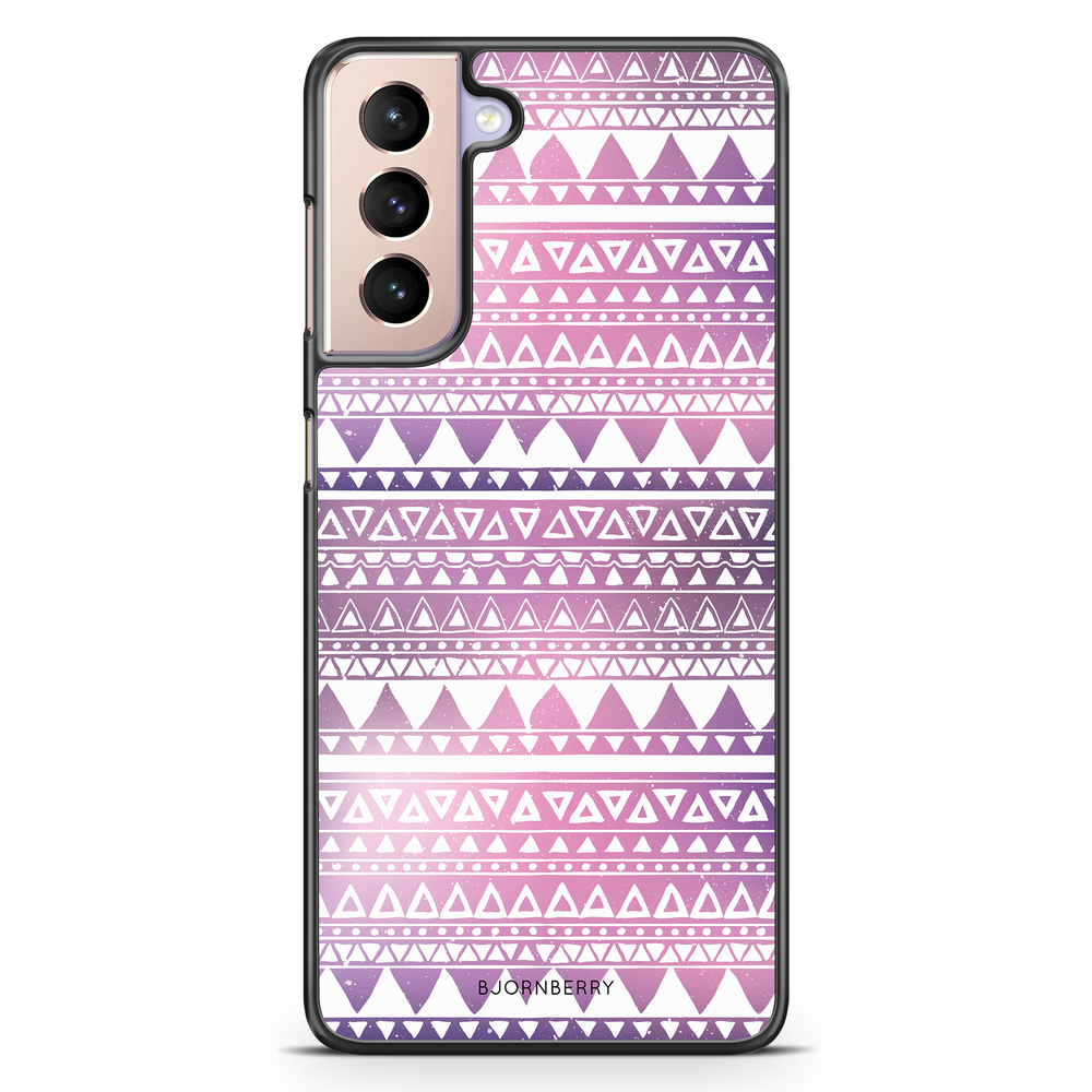 Samsung Galaxy S21 Case - Purple Aztec