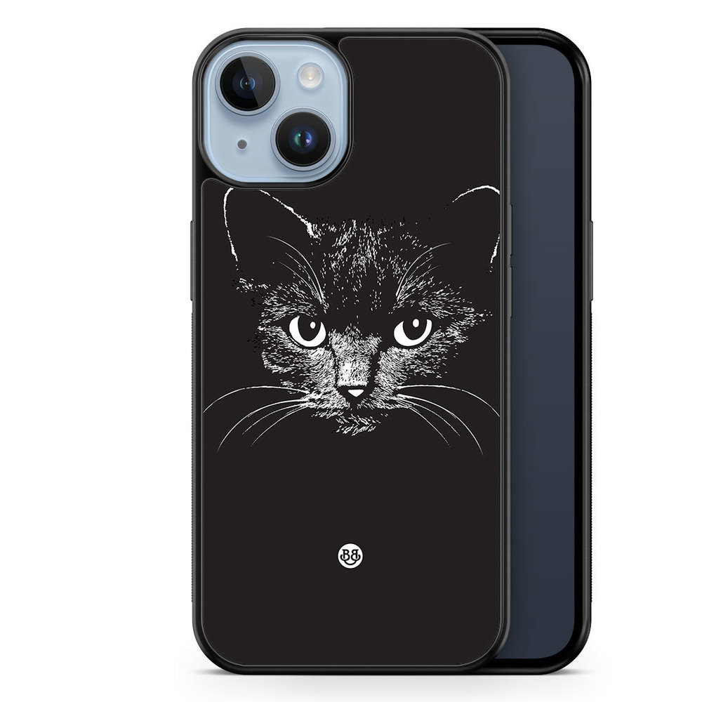 iPhone 14 Plus Case - Black/white cat