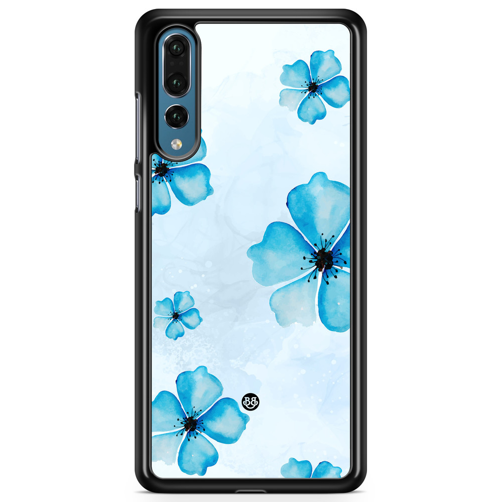 Huawei P20 Pro Case - WILD BLOOM - Blue Bloom