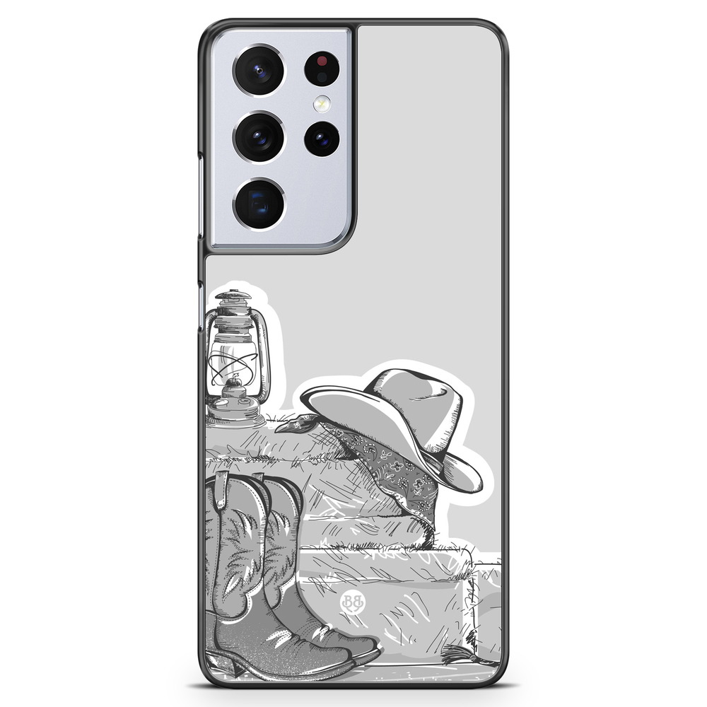 Samsung Galaxy S21 Ultra Case - Western Black/White