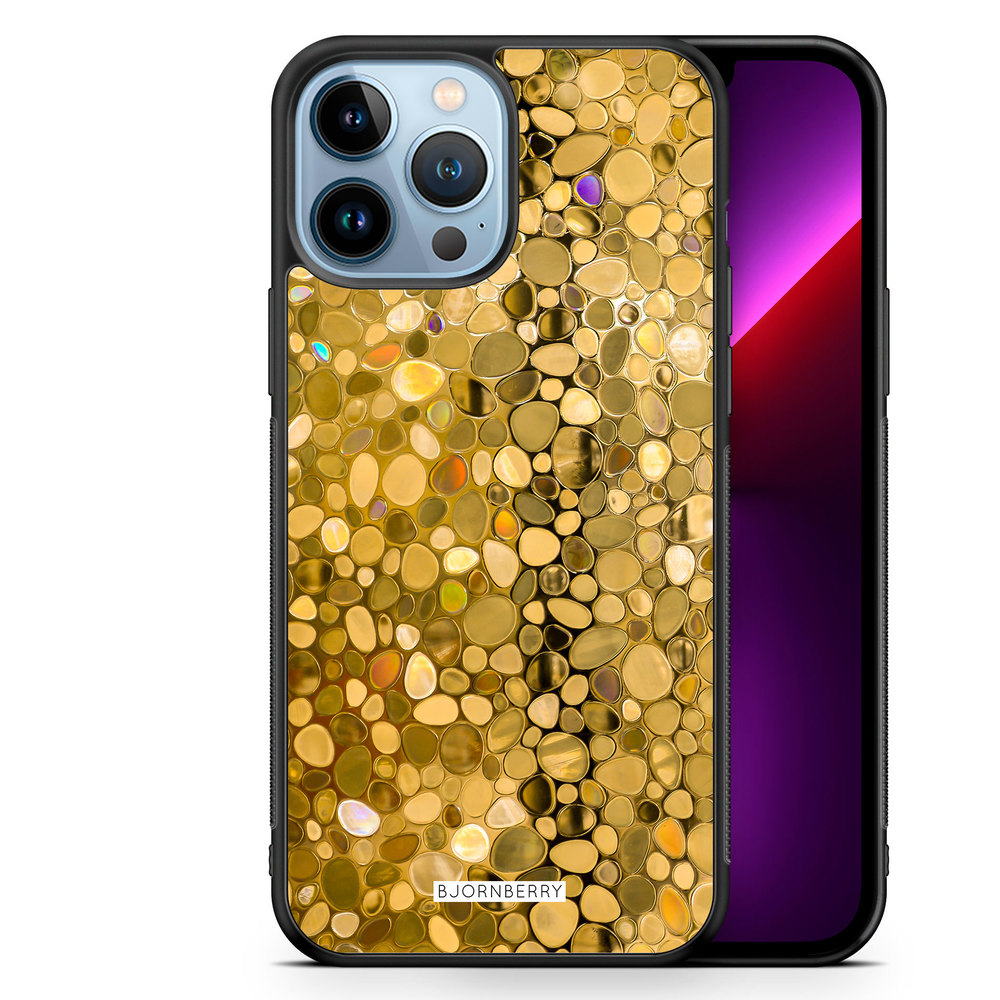 iPhone 13 Pro Max Case - Stained Glass Gold