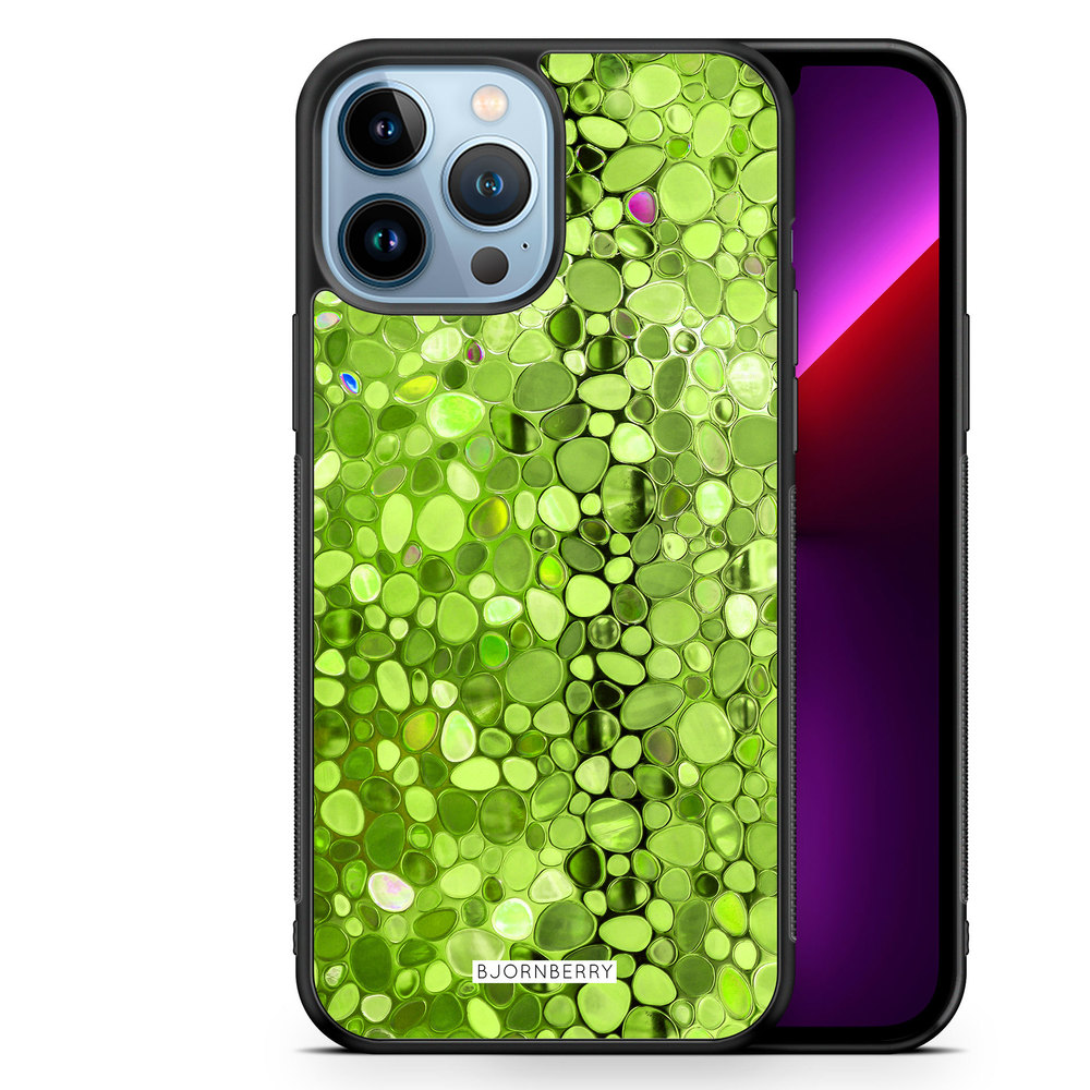 iPhone 13 Pro Max Case - Stained Glass Green