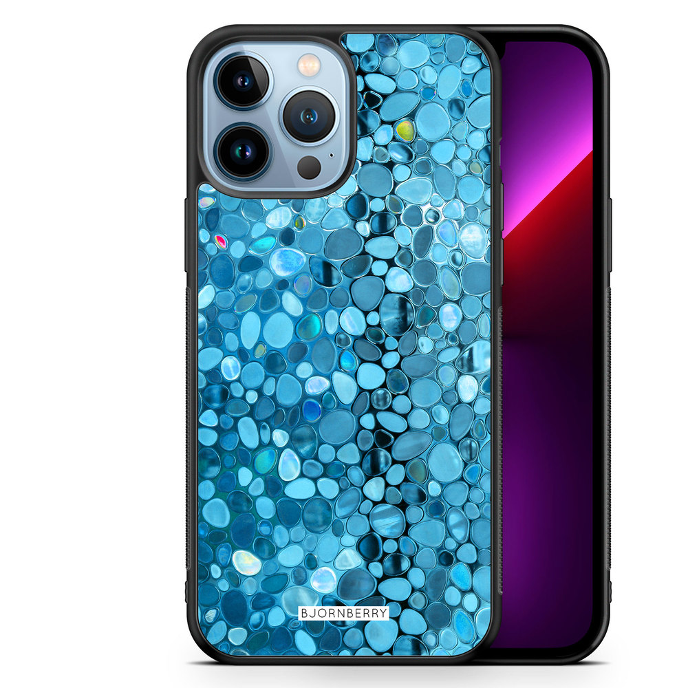 iPhone 13 Pro Max Case - Stained Glass Blue