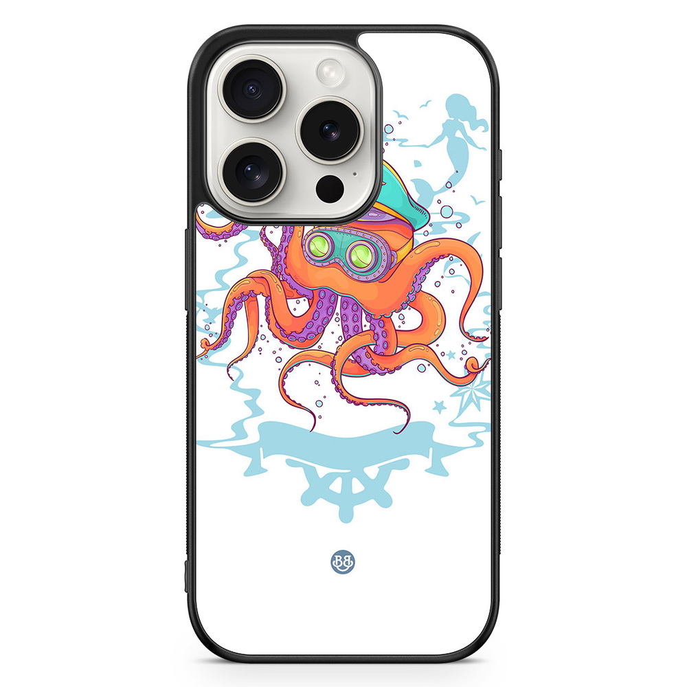 iPhone 15 Pro Case - Captain Octopus