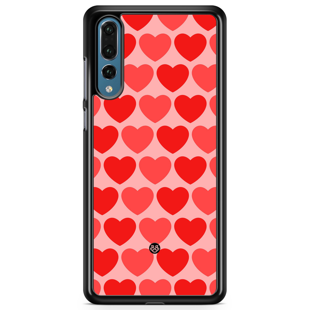 Huawei P20 Pro Case - Red Hearts