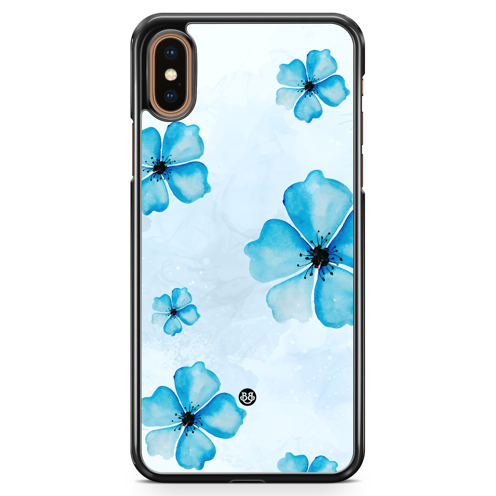 iPhone XS Max Case - WILD BLOOM - Blue Bloom