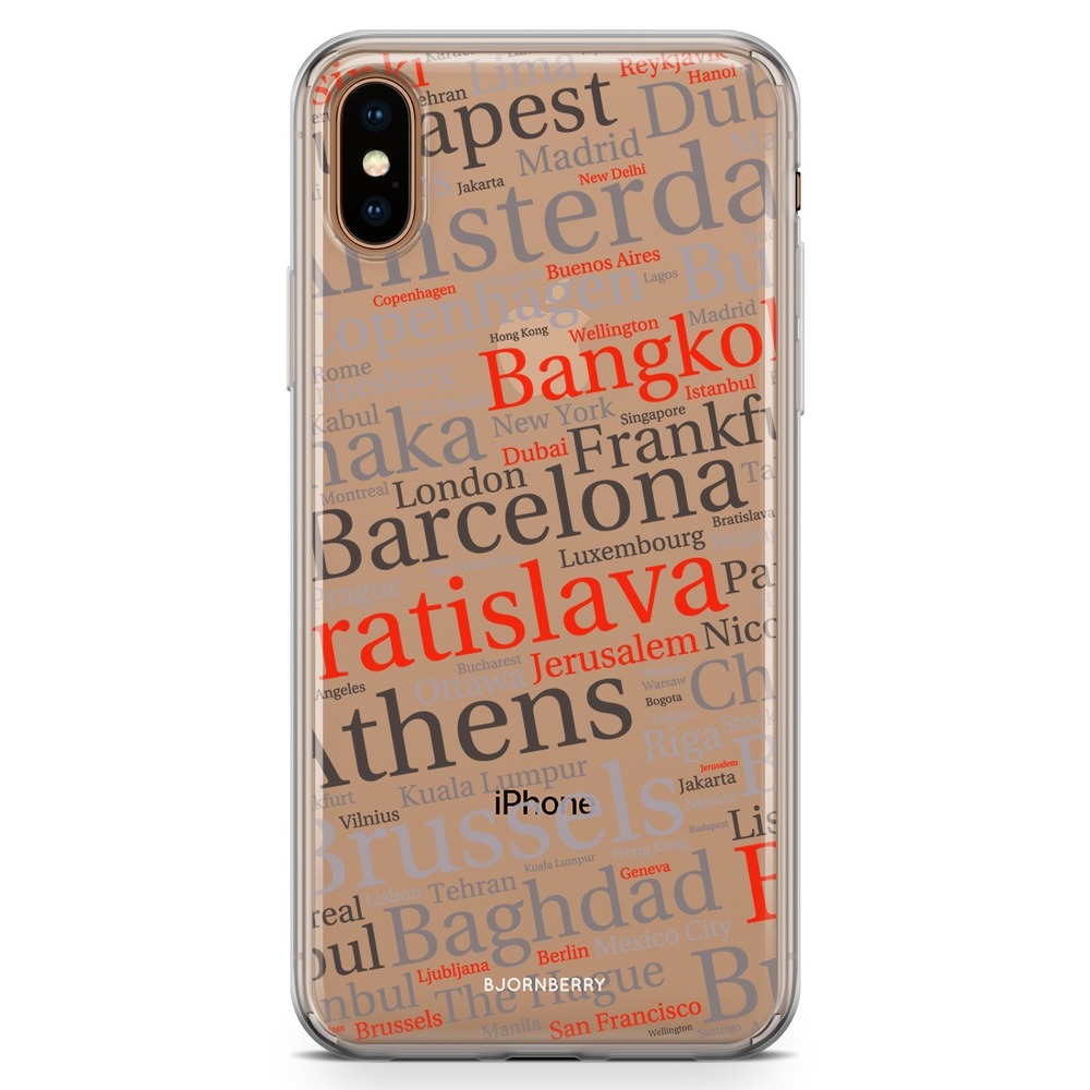 iPhone Xs Max Fashion Skal - Stadsnamn