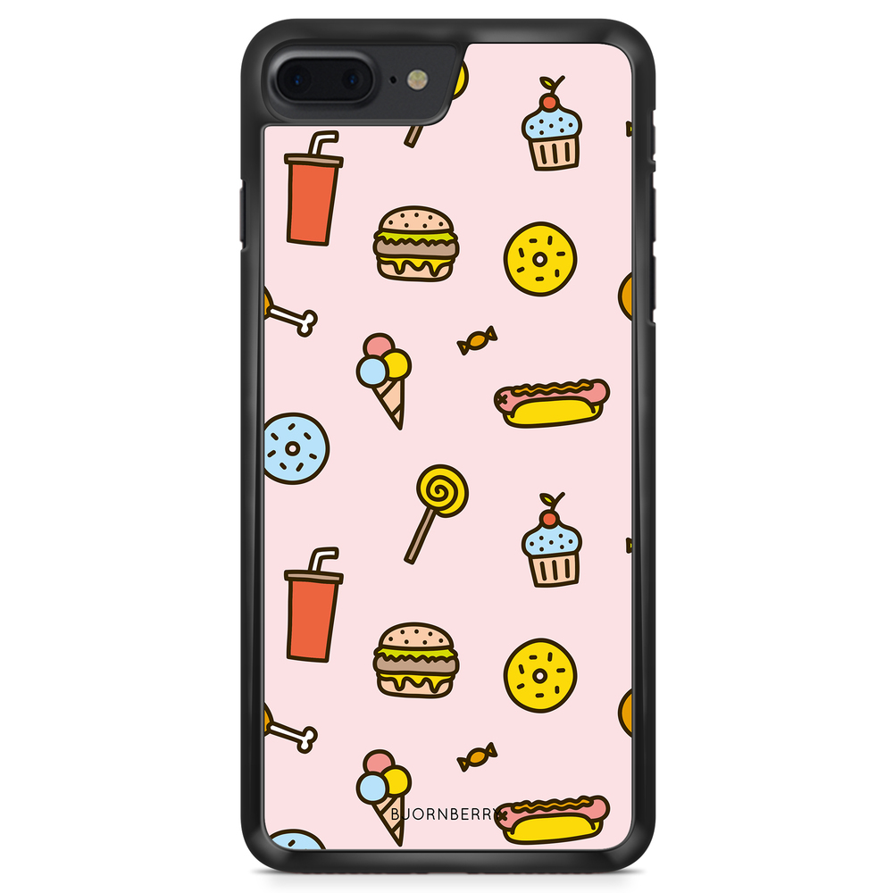 iPhone 8 Plus Case - Junk Food Pattern