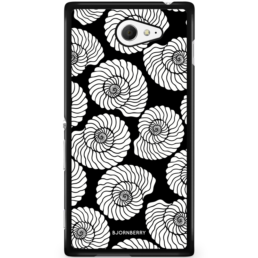 Sony Xperia M2 Aqua Case - Seashell BW