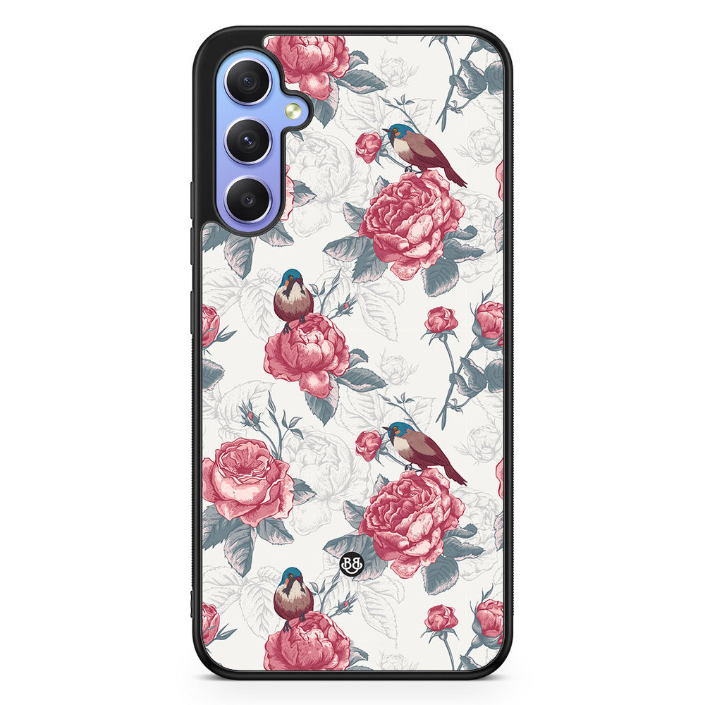 Samsung Galaxy A34 5G Case - Roses and Birds