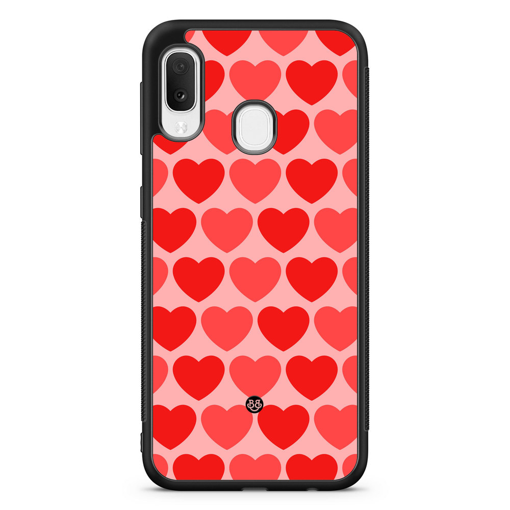 Samsung Galaxy A20e Case - Red Hearts