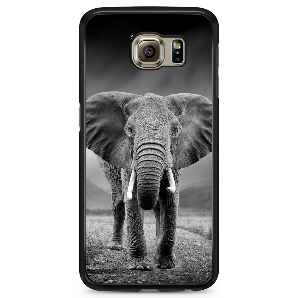 Samsung Galaxy S6 Edge+ Case - Black/White Elephant