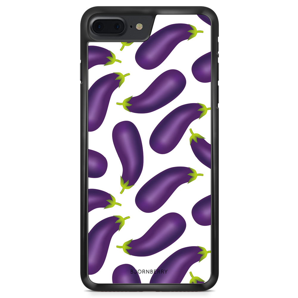 iPhone 8 Plus Case - Eggplant Pattern