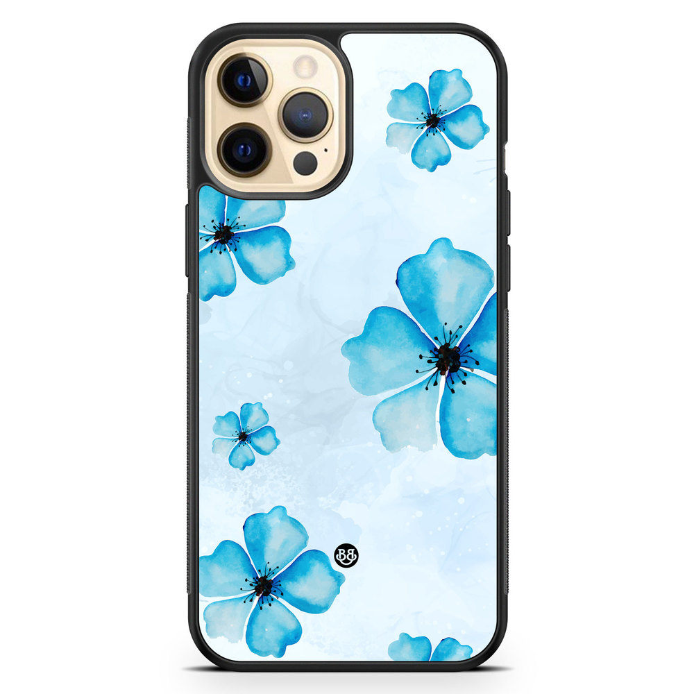 iPhone 12 Pro Max Case - WILD BLOOM - Blue Bloom