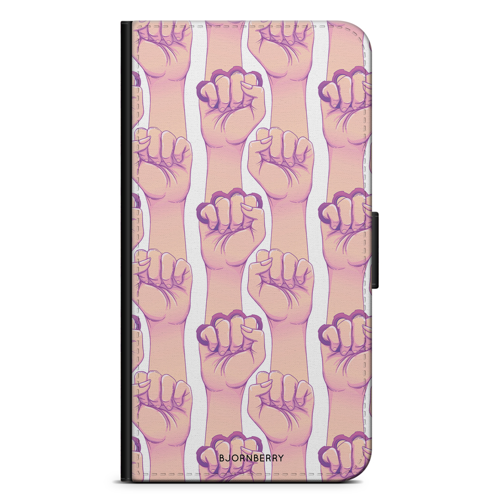 Moto G5 Plus Wallet Case - Hand Pattern