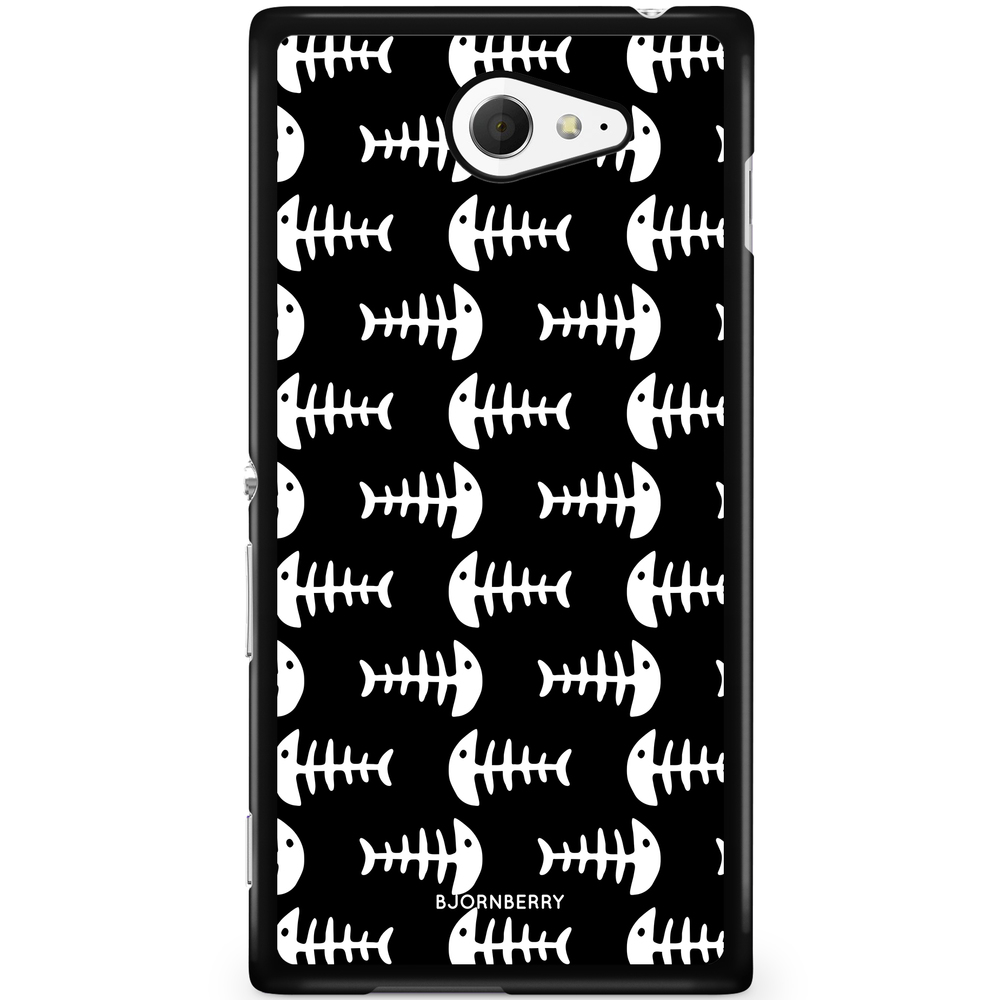 Sony Xperia M2 Aqua Case - Fish Skeleton