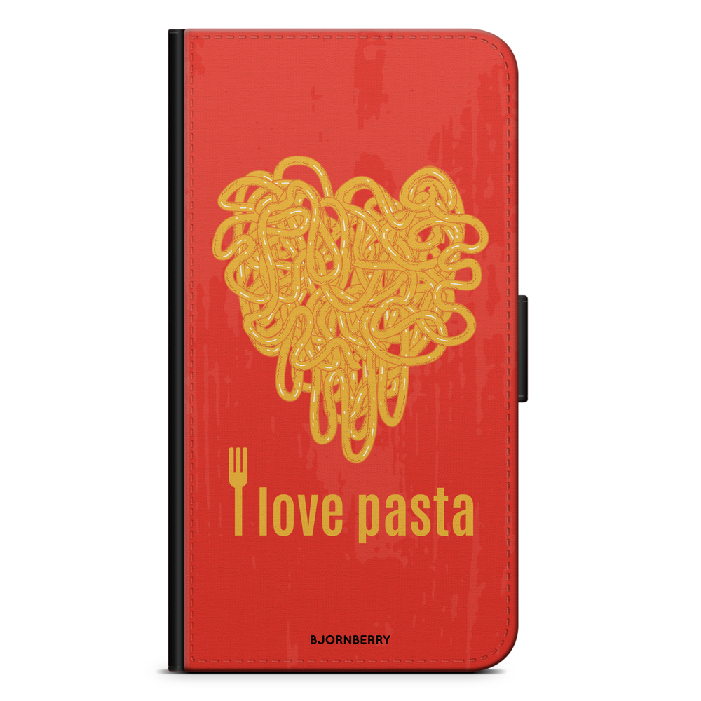 Xiaomi Redmi 5 Plus Wallet Case - I love pasta