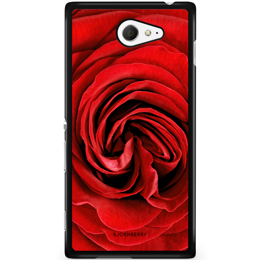 Sony Xperia M2 Aqua Case - Red Rose
