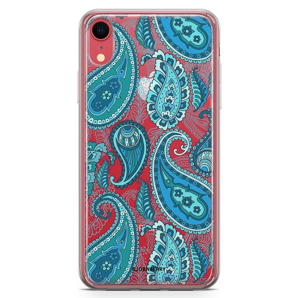 iPhone XR Fashion Skal - Blå Paisley