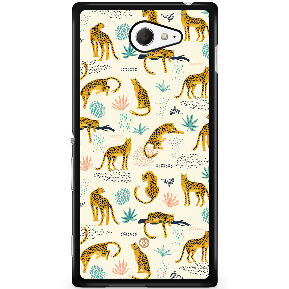 Sony Xperia M2 Aqua Case - Tropic Leopards