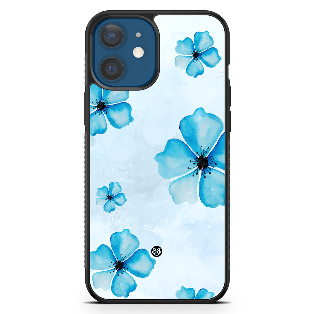 iPhone 12 Mini Case - WILD BLOOM - Blue Bloom